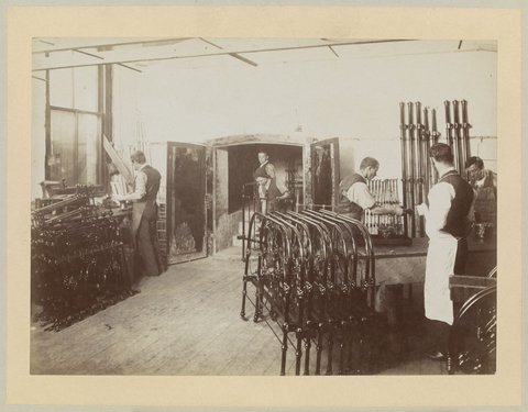 Interiors of G.H.G. Wharington Tinsmith and Japanning Works Lonsdale Street Melbourne, 1889–1907