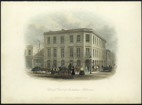 Colonial Bank of Australasia, Melbourne, 1862