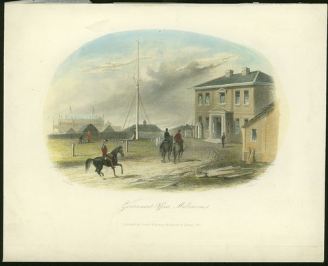 Government Offices, Melbourne, 1857