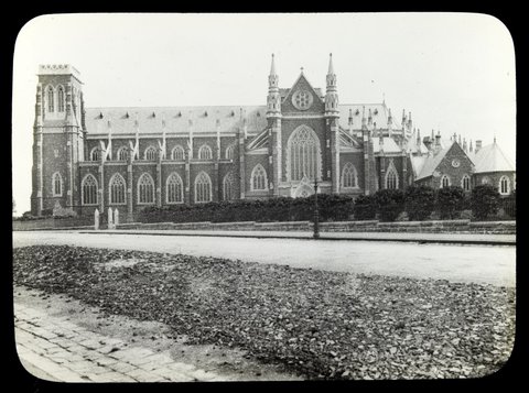 St. Patrick's Cathedral, Melbourne [without spires] [slide], 1907