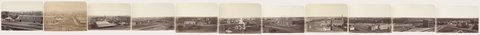 Panorama of Melbourne in 1862 from the roof of the Houses of Parliament