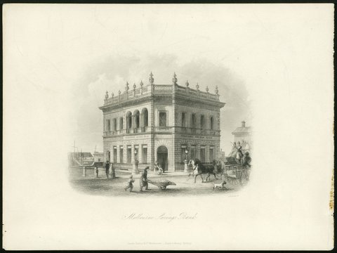 Melbourne Savings Bank, c. 1862