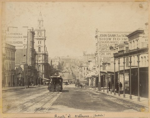 Bourke St., Melbourne (Australia), 1880–92