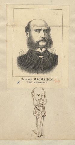 Captain MacMahon. West Melbourne, 1874