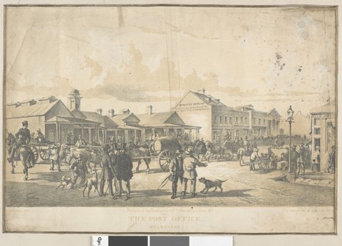 The Post Office, Melbourne, 1853