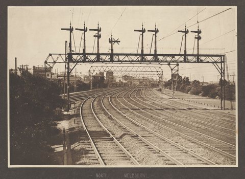 North Melbourne, plantation in 1917 showing screening effect on unsightly surroundings