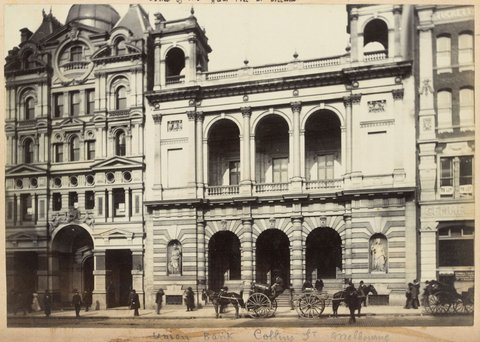 Union Bank, Collins St., Melbourne, 1880–92