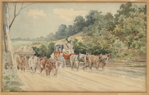 Melbourne to Ballarat mail coach, Cobb & Co, 1894