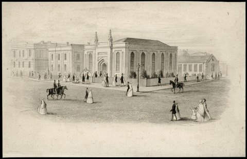 Wesleyan Chapel, [Queen's Street, Melbourne, Vic.], c. 1847