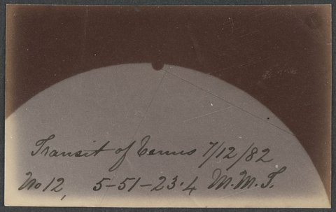 Transit of Venus - photographs taken by the Astronomical Society of Victoria at the Melbourne Observatory, 1882
