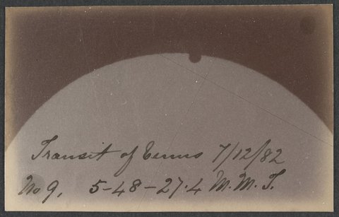 Transit of Venus - photographs taken by the Astronomical Society of Victoria at the Melbourne Observatory, 1882