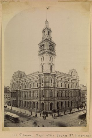 The General Post Office, Bourke St., Melbourne, 1885–92