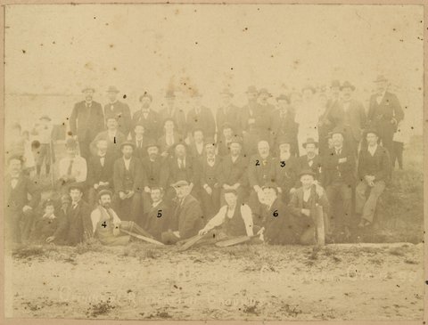 Moorabbin Council v. residents of Cheltenham, Oct. 12th, '99. Opening of Recreation Ground, 1899