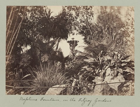 Neptune Fountain, in the Fitzroy Gardens, 1870–80