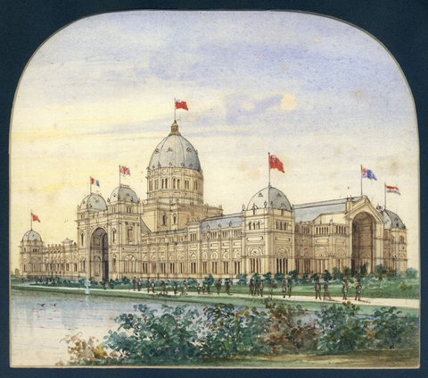 Royal Exhibition Building, Carlton, Melbourne, 1890?