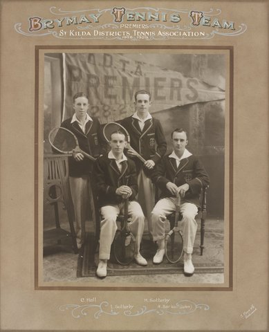 Brymay Tennis Team, Premiers, St. Kilda Districts Tennis Association, 1928-1929, 1928–29