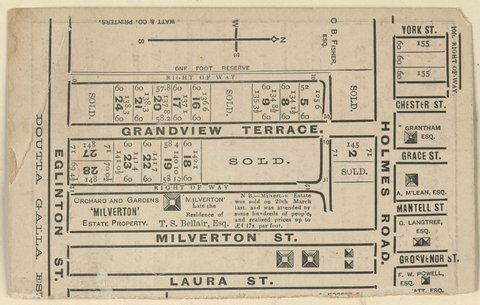 Pocket guide & plan to Moonee Ponds, 1851–85