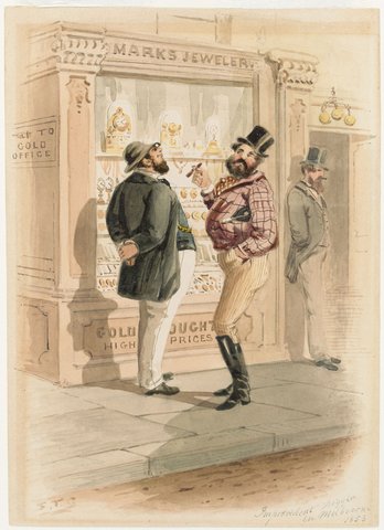 Improvident digger in Melbourne 1853