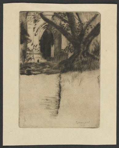 Entrance to the Cloisters, University of Melbourne, 1922