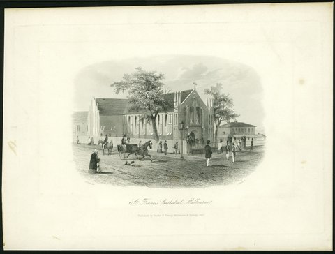 St. Francis' Cathedral, Melbourne, 1857