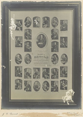 Presented to M. L. Hutchinson, Esq. J. P., Returning Officer for the Electorate of Carlton, 1901–10