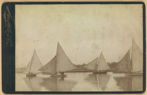 Yachts on Albert Park Lake, 1889–90