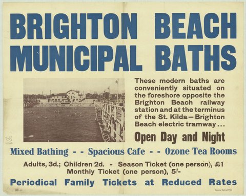 Brighton Beach municipal baths, 1935–42