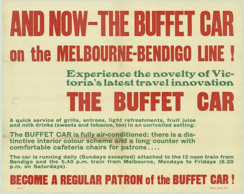 And now - the buffet car on the Melbourne-Bendigo line!, 1935–42