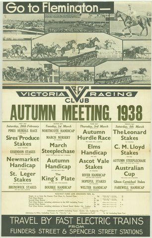 Go to Flemington - Victoria Racing Club Autumn meeting 1938, 1935–42