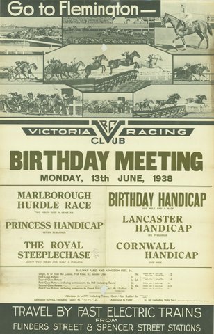 Go to Flemington - Victoria Racing Club birthday meeting Monday 13th June 1938, 1935–42