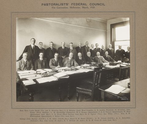 Pastoralists' Federal Council, 31st Convention, Melbourne, March, 1920