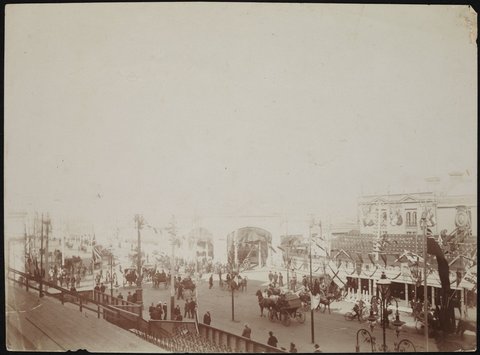 Duke of York celebrations Swanston Street Melbourne, 1901