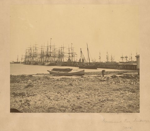 Government Pier, Sandridge, 1859–61