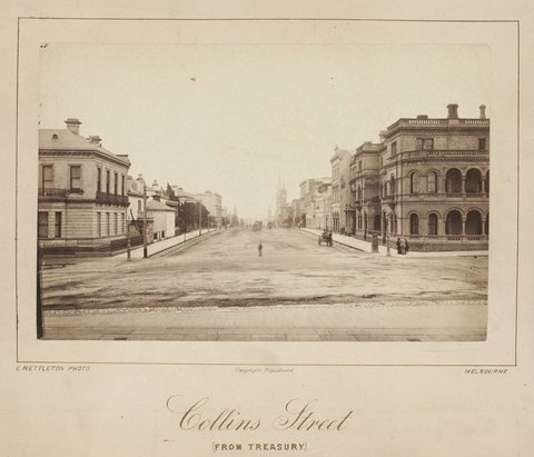 Collins Street (from Treasury), 1865–85