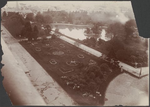 View from roof of the Royal Exhibition Building, Melbourne, 1900–10