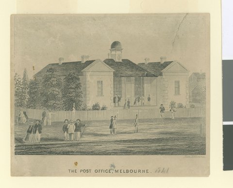 Post Office, Melbourne, 1841