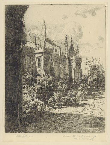 Wilson Hall & Quadrangle Melb.[Melbourne] University, 1913