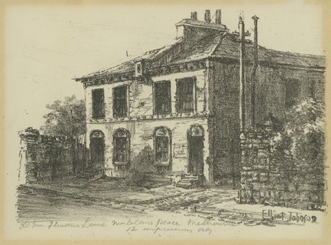 Old Inn Flinders Lane near Collins Place Melbourne, 1880–1932