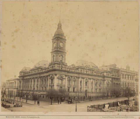 Melbourne Town Hall, 1895–1900
