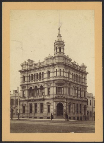 [Alexandra Club, on the south east corner of Collins and Russell Streets], 1891