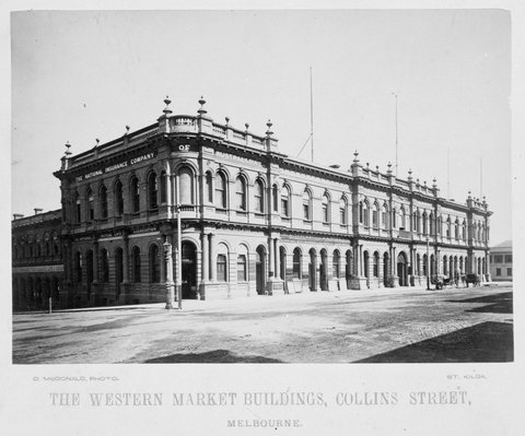 THE WESTERN MARKET BUILDINGS, COLLINS STREET, MELBOURNE, 1870–75