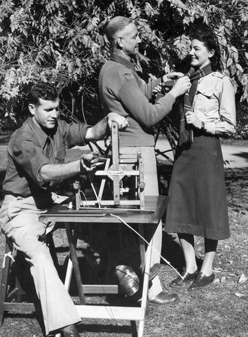 In the garden at the Red Cross Rockingham Convalescent Home, Kew, c. 1946