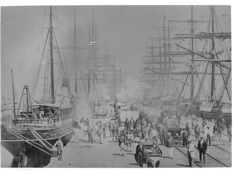 The Melbourne and Hobson's Bay United Railway Company's pier, 1940?