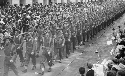 Bourke St. Infantrymen, c. 1943