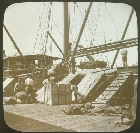 At Queen's Wharf, Melbourne, 1875–1930