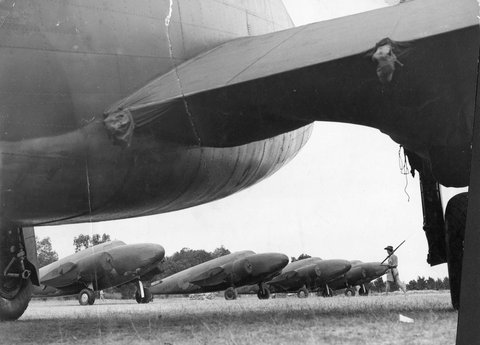 Lockheed from under armed gunnel[?] at Richmond, c. 1940