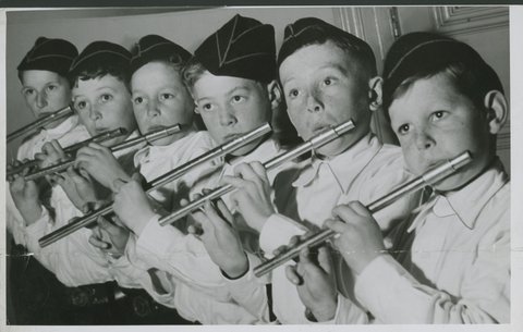 Black Rock State School fife band, c. 1948