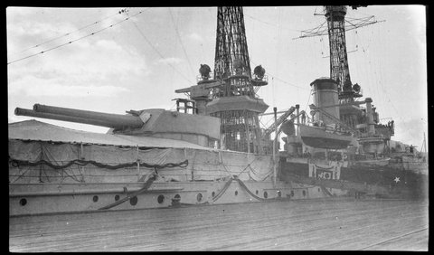 American warship visiting Melbourne, 1916