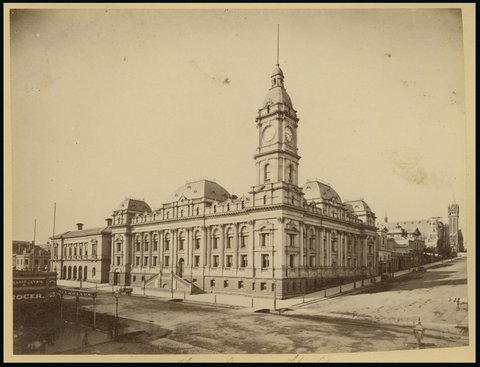 The Town Hall, [Melbourne, Vic.], c. 1870