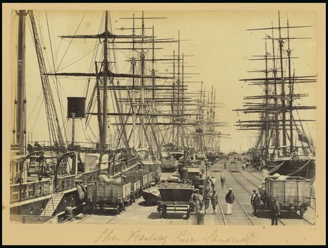 The railway pier, Sandridge, [Vic.], 1870–80